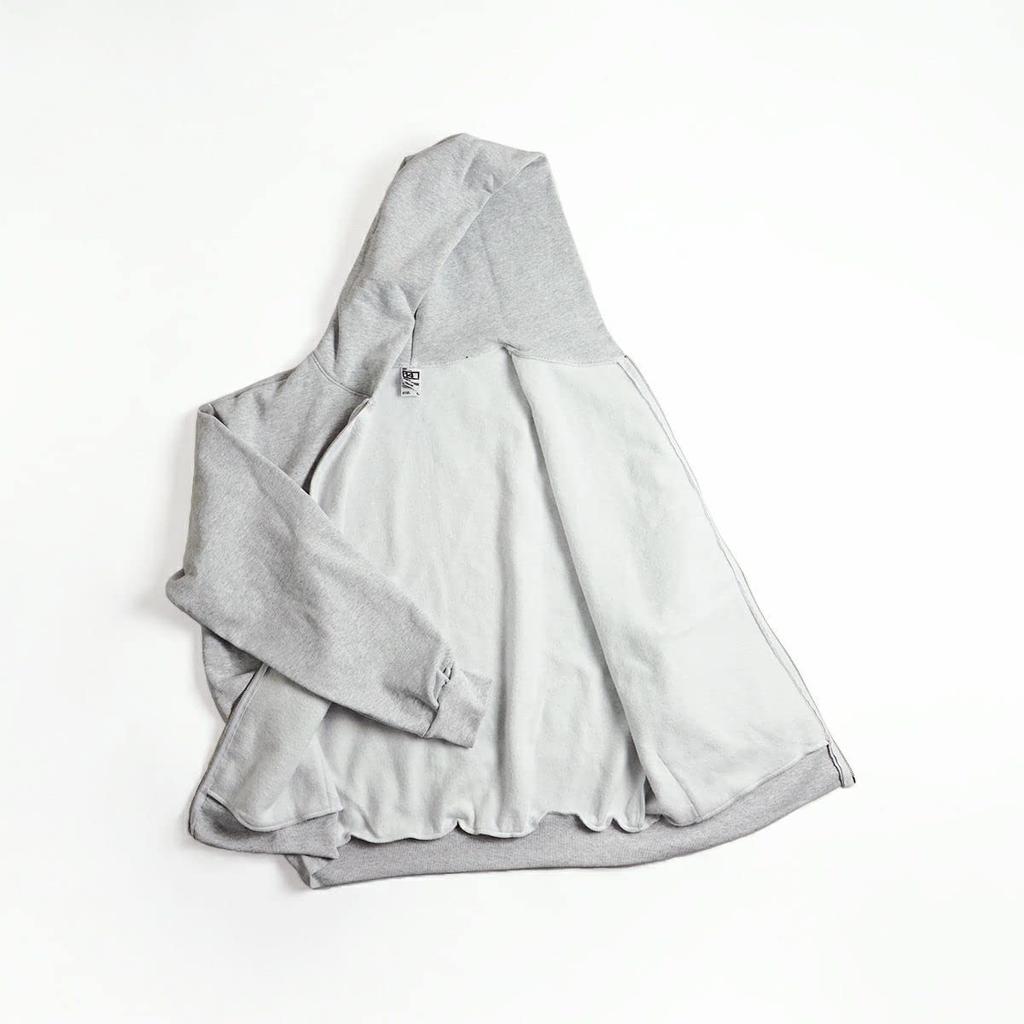 LOSANGELES APPAREL HF10 14oz Heavy Fleece Hooded Ash XXL Zip-Up Sweatshirt, Gray,