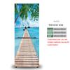 28 Styles For Choice Beach Scenery Refrigerator Sticker Peel and Stick Waterproof Double Door Freezer Cupboard Decor Art Mural