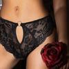 Женское кружевное нижнее белье, сексуальные трусики с перекрестным ремешком и бантом, прозрачные трусики 118