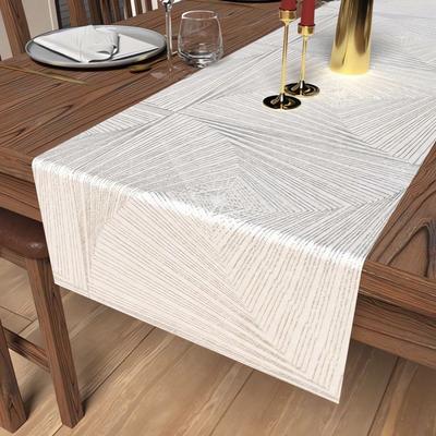 Настольная дорожка 40x180 см LUXURY белая, Soleil d'Ocre