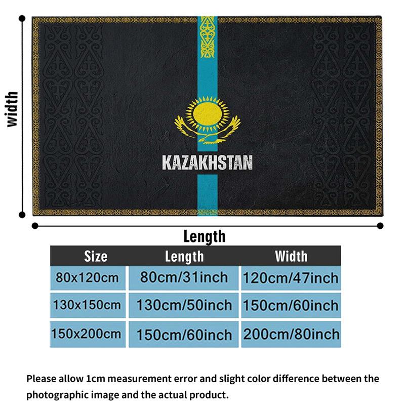Kazakhstan Print Flannel Blanket High Quality Warm Comfortable Cover for All Seasons Perfect for Gifts Home Decor