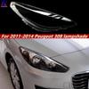 Peugeot 308 Front Headlight Cover - Compatible with Old Logo, Transparent Lampshade, Headlight Shell Mask