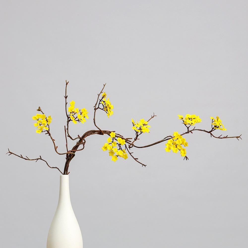 Искусственные ветки вишни 'Real Touch' Реалистичные пластиковые имитации веток сакуры Элегантные ручной работы искусственные цветы