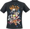 Футболка Naruto Team черная Аниме, Фан-мерч, Сериал