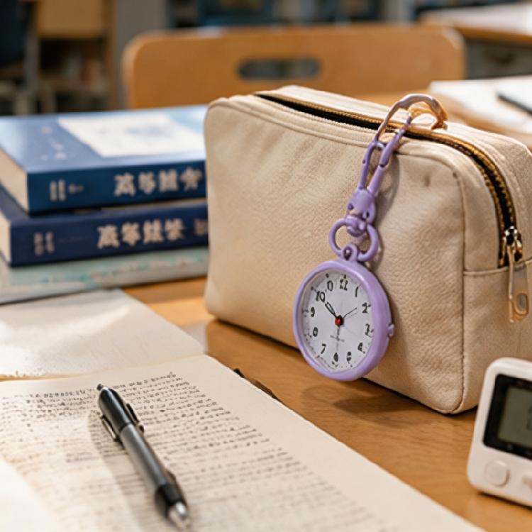Portable Mini Bag Watch for Exams and Interviews, Quiet Clip Watch Accessory for Fast Daily Schedule Checks Use