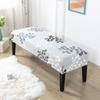 Чехол для скамейки с цветочным принтом, эластичные чехлы на табуреты для пианино, прямоугольная гостиничная кровать, длинный чехол на табурет, защитный чехол для скамейки, чехол для столовой