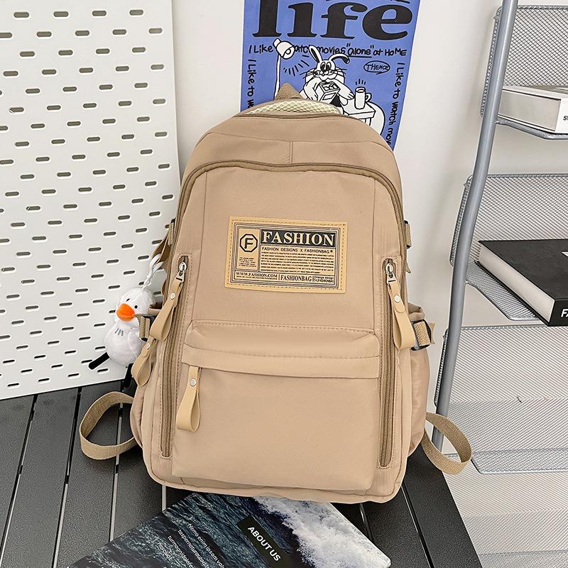 Школьный рюкзак для студента колледжа, рюкзак для старшеклассницы, простой, большой вместимости, рюкзак для мальчиков