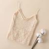 Новый короткий жилет Slim Fit с V-образным вырезом и ажурным кружевным топом на липучках для женщин, носящих майку без рукавов