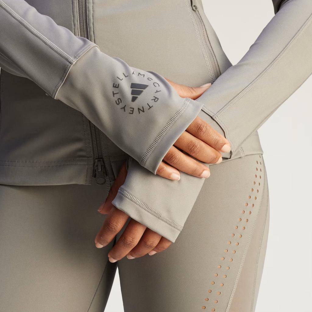 Adidas SS25 Fashion Versatile Breathable Stand Collar Jacket Women Jacket Gray JJ0125