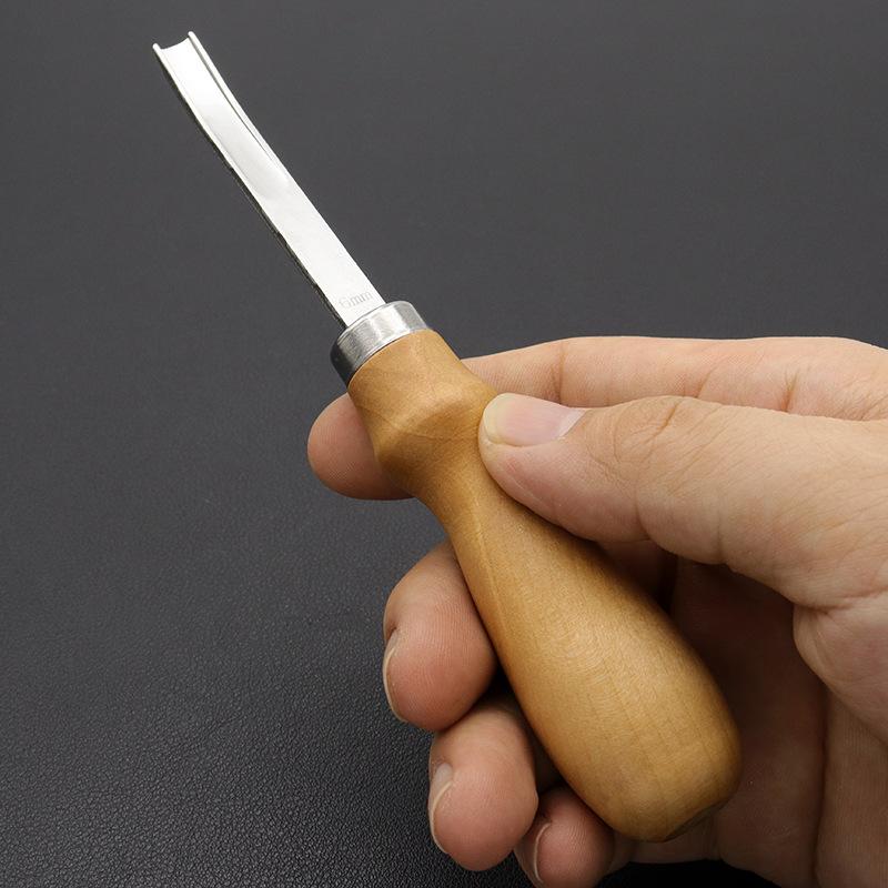Leather Edge 4/6/8/10mm Groover Punching Tool Kit Craft Hole Puncher Edge Beveler Kit Steel Leather Skiving Thinning Trimming
