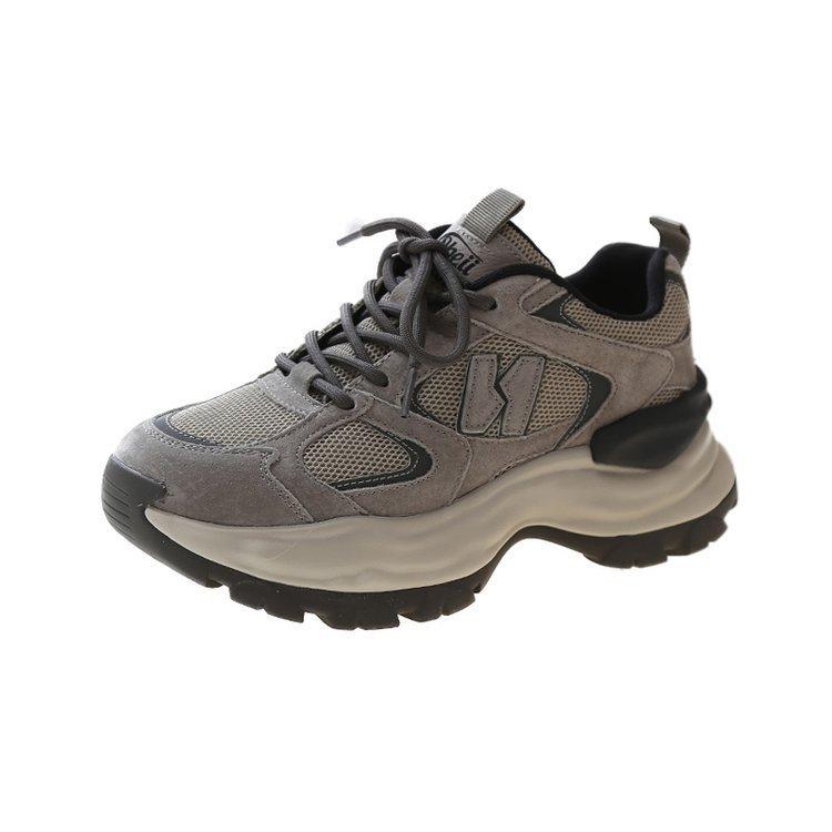 Платформенные кроссовки «папины кроссовки» женские весна 2025 новые универсальные повседневные одинарные туфли нишевые интернет-знаменитость спортивная обувь в наличии