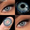 FUNSACHY 1 пара коричневых линз, цветные контактные линзы, натуральные модные контактные линзы для глаз, мягкие цветные линзы для глаз, косметические зрачки