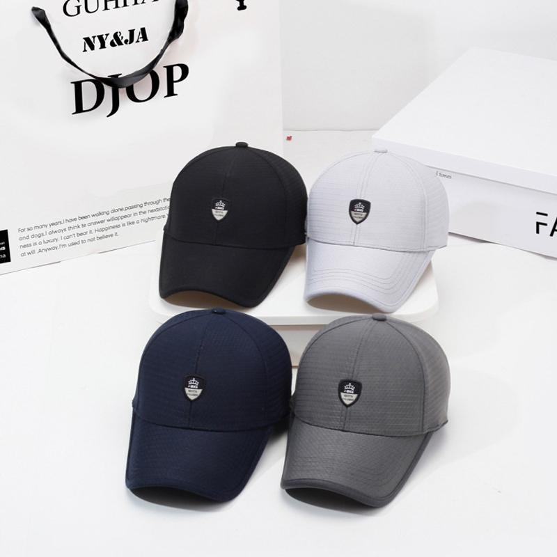 Кепка для мужчин среднего возраста, летняя дышащая кепка, бейсбольная кепка для занятий спортом на открытом воздухе, солнцезащитная кепка с козырьком