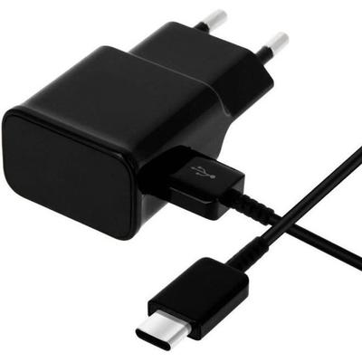 Зарядное устройство и кабель USB-C - Phonillico - Совместимо с Samsung Galaxy TAB A7/S6/S7 - 1 м - Черный
