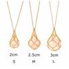 Silver Color Crystal Holder Cage Necklace Interchangeable Chain Necklaces  Women Men