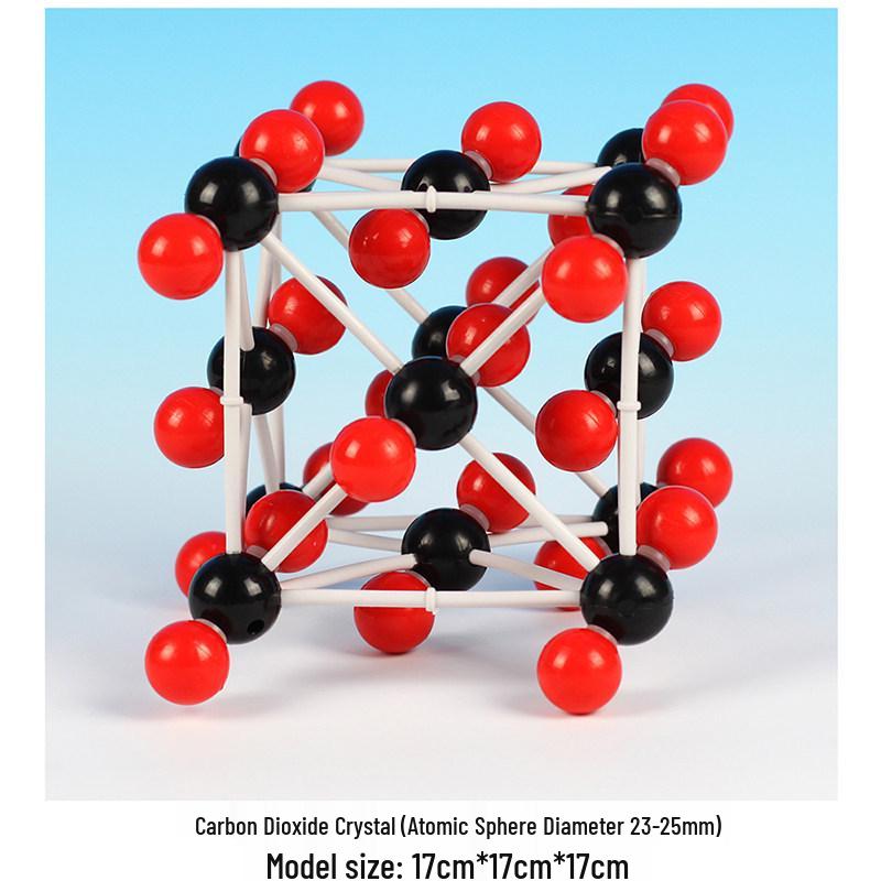 Crystal Model Set: Zinc Sulfide, Boron Nitride, Graphite, CO2 Ice, Silicon Carbide