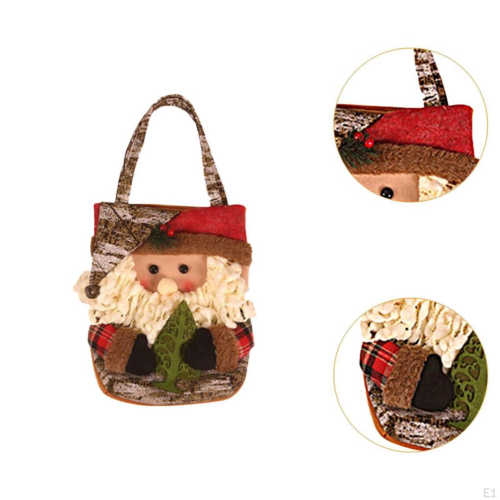 Christmas Gift Bag Candy Decoration Small Bags Reusable Party Supplies Tote