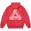 Palace Пигментная стирка Tri-Ferg Hood Red Unisex Tops P26CS115