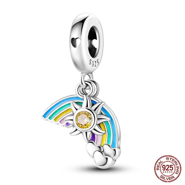 Мода Стерлингового Серебра 925 Сумочка Чемодан Подвески Бусины Подходит Fasion 925 Браслеты Изысканный Юбилей DIY Изготовление Ювелирных Изделий