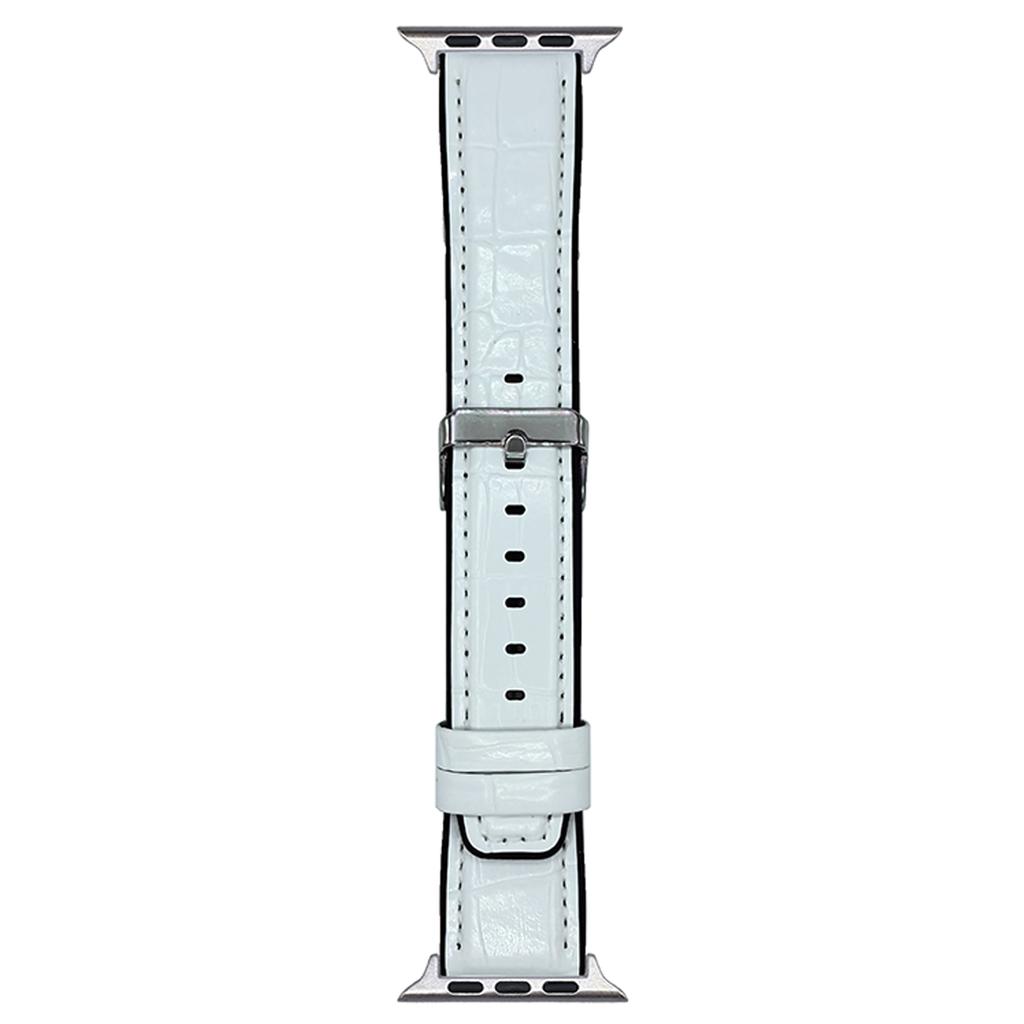 Watch Strap for Apple Watch Series 10 Ultra 9 8 7 SE 6 5 4 3 2 1 46mm 49mm 45mm 44mm 42mm Bamboo Texture PU+Silicone Band