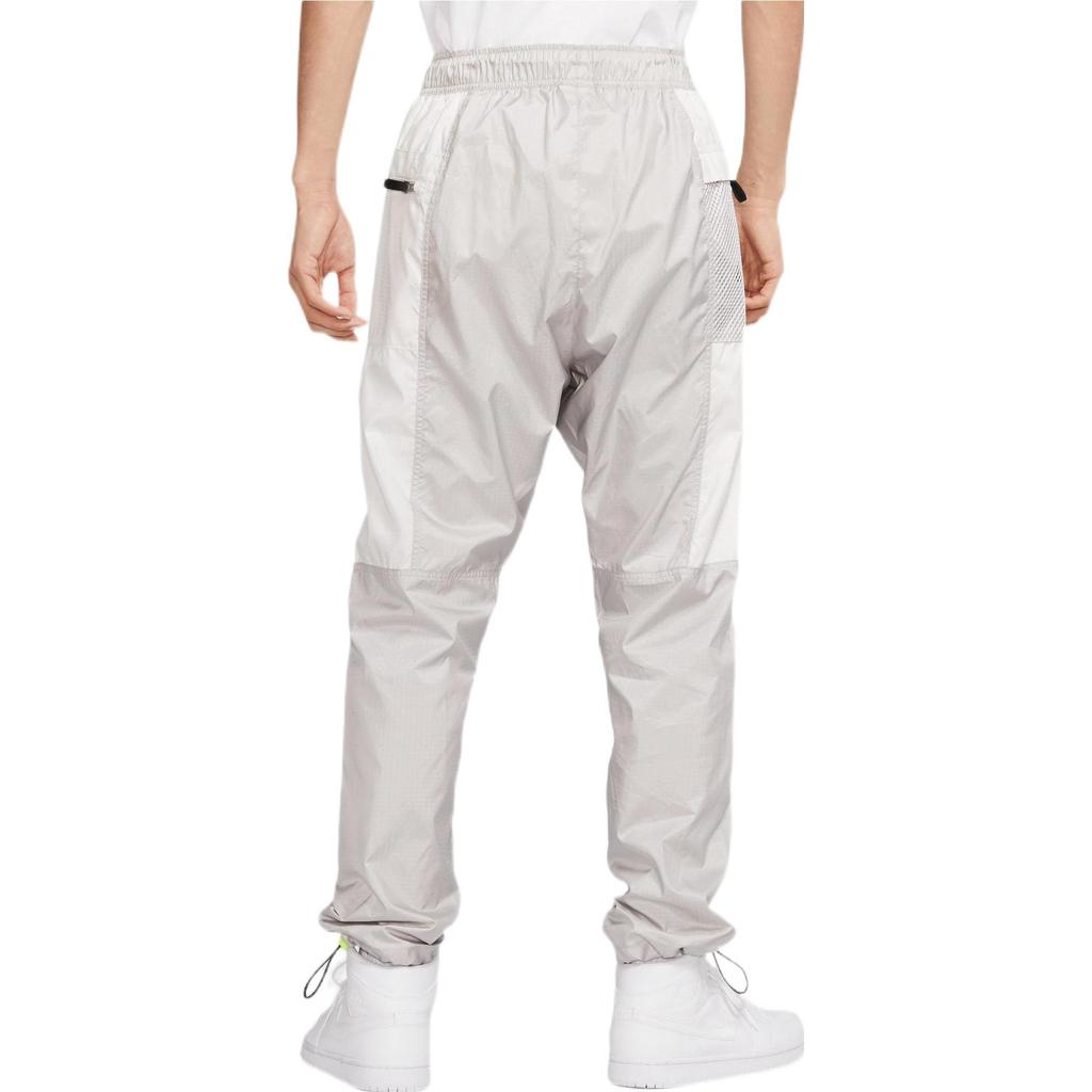 Air Jordan Solid Color Logo Pattern Printing Lacing Casual Pants 'Grey' Men's DM1870-012