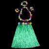 5pc/set Hula Show Hawaii Fancy Dress Costume Set Hawaiian Hula Skirt Grass Skirt  Ladies