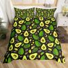 Avocado Duvet Cover Twin Queen Kawaii Green Tropical Fruit Bedding Set for Kids Girl Botanical Comforter Cover with 2 Pillowcase