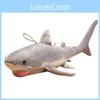 Plush Shark White Toy Marine Animal Stuffed Doll Cartoon Decoration Gift Kids