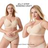 Ladies' Seamless Full-Cup Bra Wire-Free Comfort Bra Gel-Lined Full-Coverage Cup