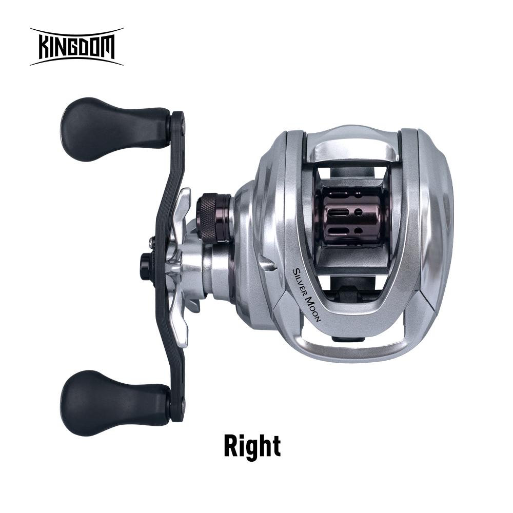 Kingdom СЕРЕБРЯНАЯ ЛУНА 7.1:1 высокоскоростная катушка для приманки, 154 г, сверхлегкая 7 + 1 шарикоподшипники, карбоновые рыболовные катушки