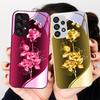 Цветной Rose Gold Для Samsung Galaxy Note 8 9 S10 Plus S20 S21 FE S23 Ultra A70 72 73 50 51 52 53 Закаленное Стекло Чехол для Телефона