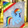 1pc My Little Pony1 Theme Blanket - Digital Print, Polyester, Cozy for All Seasons, Perfect for Outdoor, Camping, and Travel