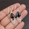 Кабошон Черный Оникс 925 Стерлинговое Серебро Серьги, Ювелирные Изделия Серьги с Драгоценными Камнями Ручной Работы, Подарки для Жены Новые Серьги