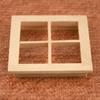 Аксессуары для кукол Сделай сам Двойная оконная деревянная рама Мебель для кукол Стеклянная пластина Окно кукольного домика