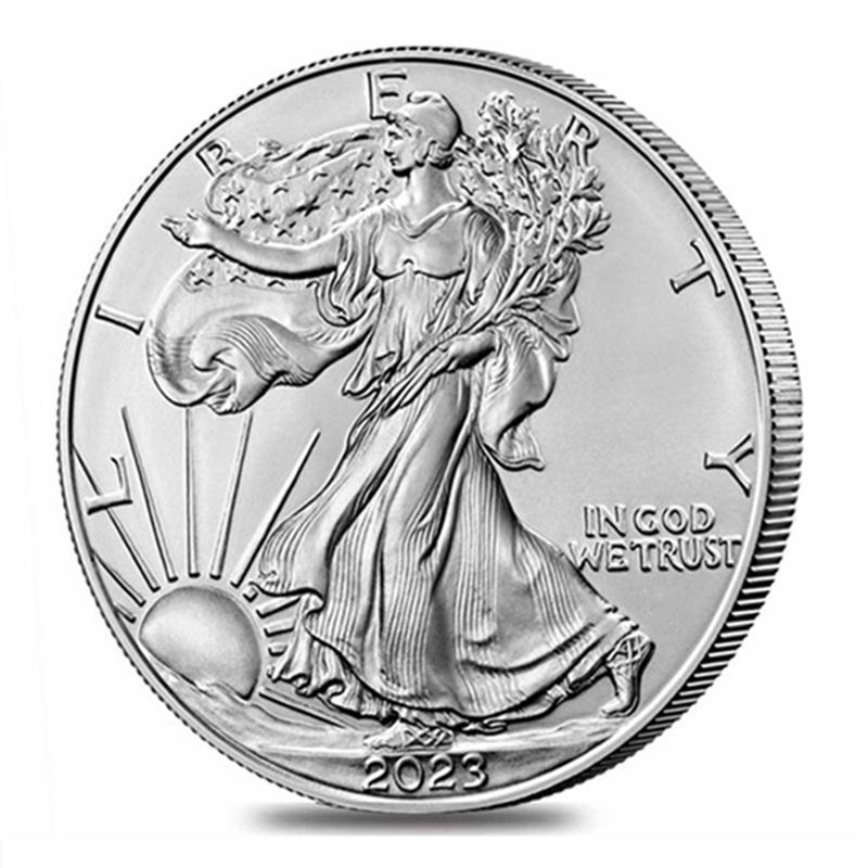 Statue of Liberty commemorative coin, 2011-2024, Eagle Ocean coin, silver plated, commemorative medal