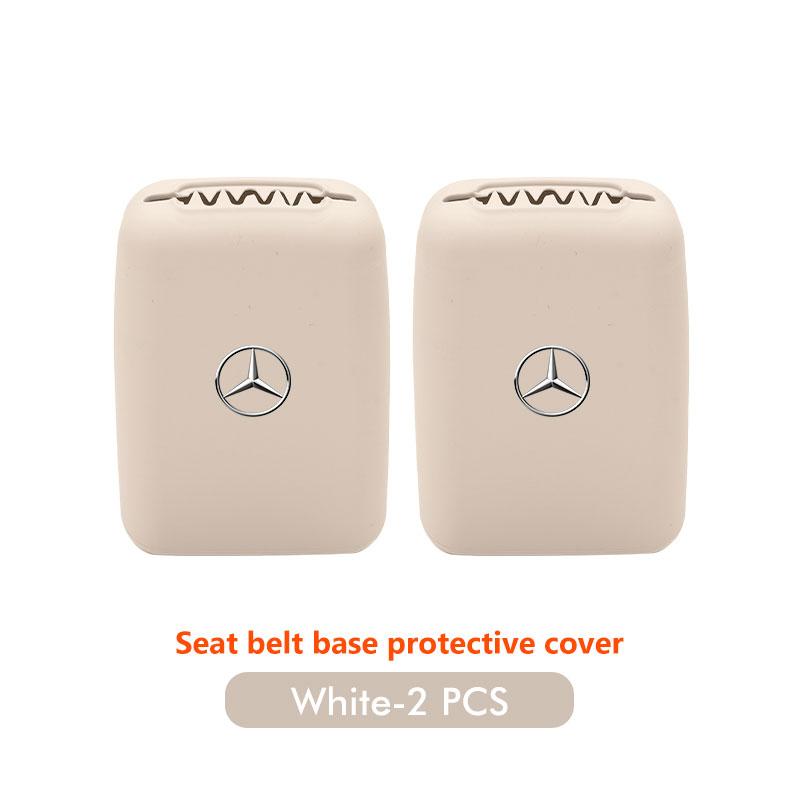CQO1 Car Seat Belt Buckle Cover Anti Scratch Protector Interior Cover For Mercedes Benz CLK GLC W212 C200 C300 W203 W204 W205 W169