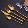 High Quality Gold Cutlery Set Stainless Steel Dinnerware Set Dinner Knife Fork Spoon Silverware Tableware Dinnerware