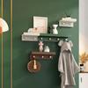 Hat Sundries Shelf Floating Rack Wall-Mounted Rack With Coat Towel Hook Rack Home Flowerpot Hanger Wall Holder Kitchen Hanger