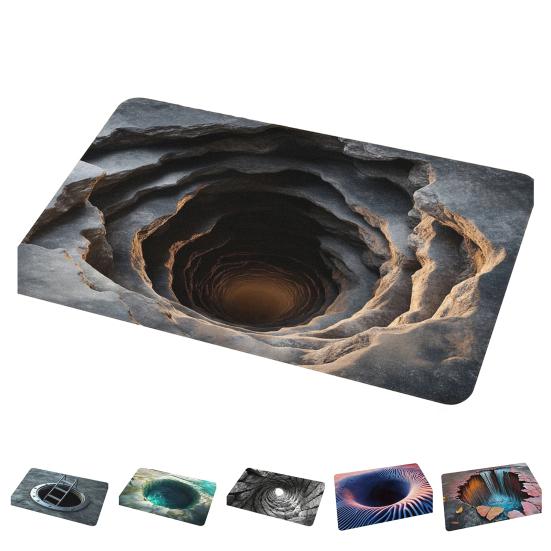 Напольный коврик Противоскользящий Износостойкий Толстый материал Домашний ковер Уникальный дизайн узора Легко чистить Прочный Дверной коврик Домашний декор