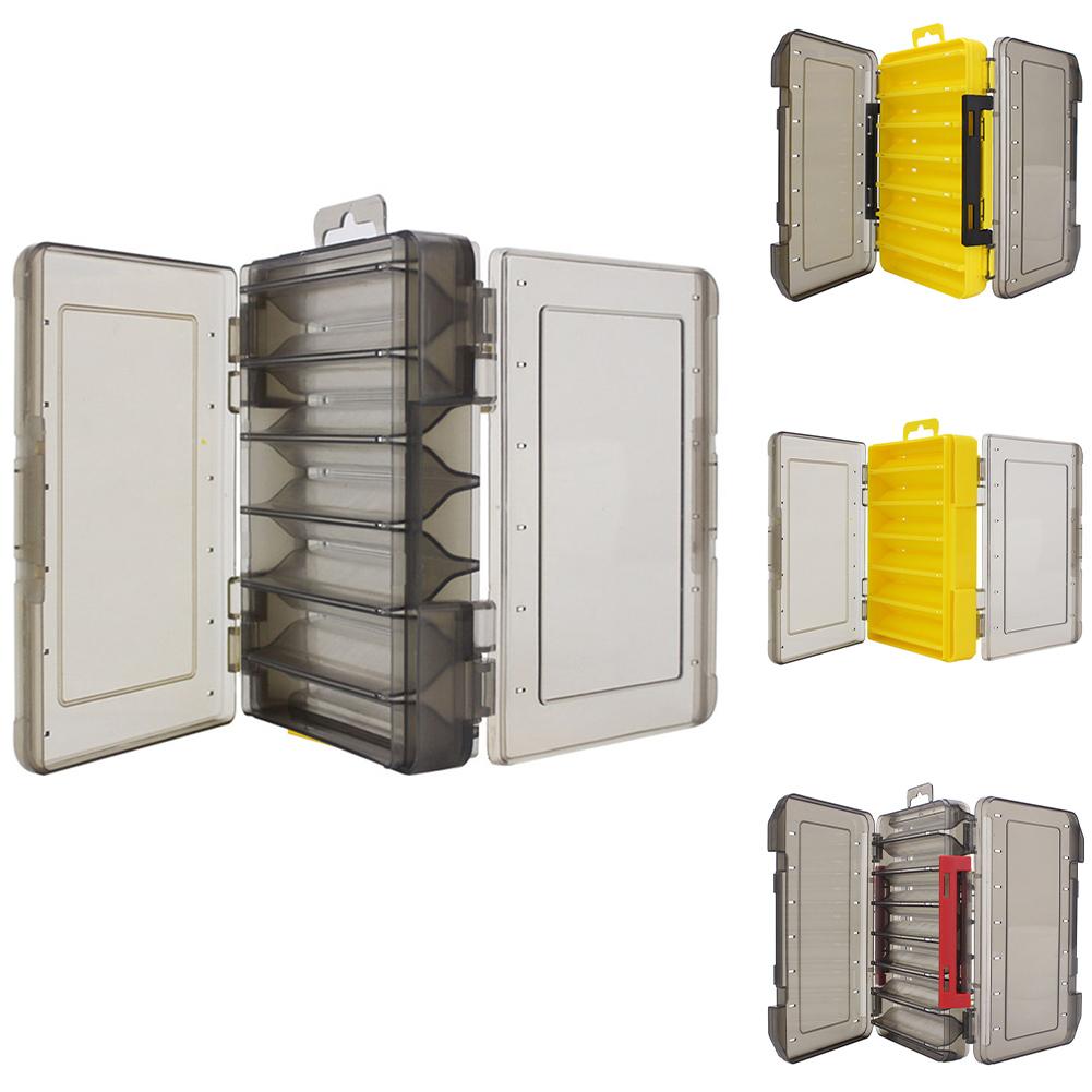12/14 Compartments Fishing Tackle Box Double Sided