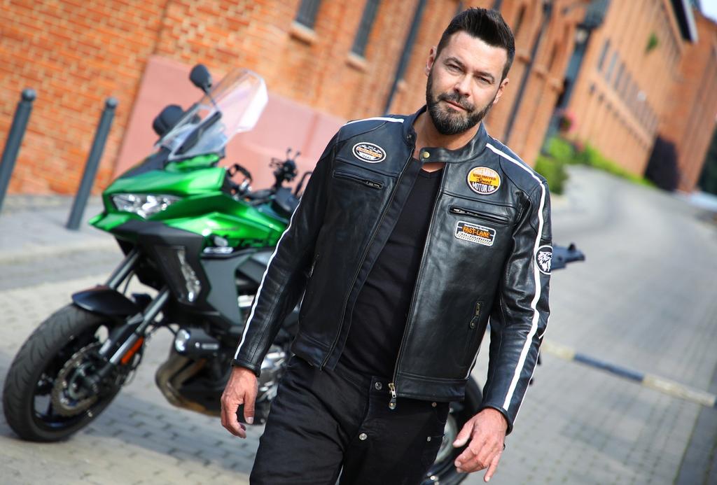 WOLF RETRO LEATHER JACKET