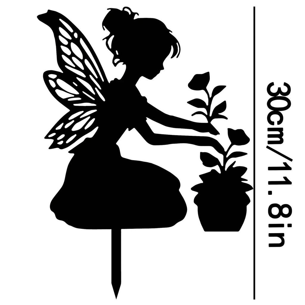 Знак-вставка в землю Металлический Крест для Садовой Декорации