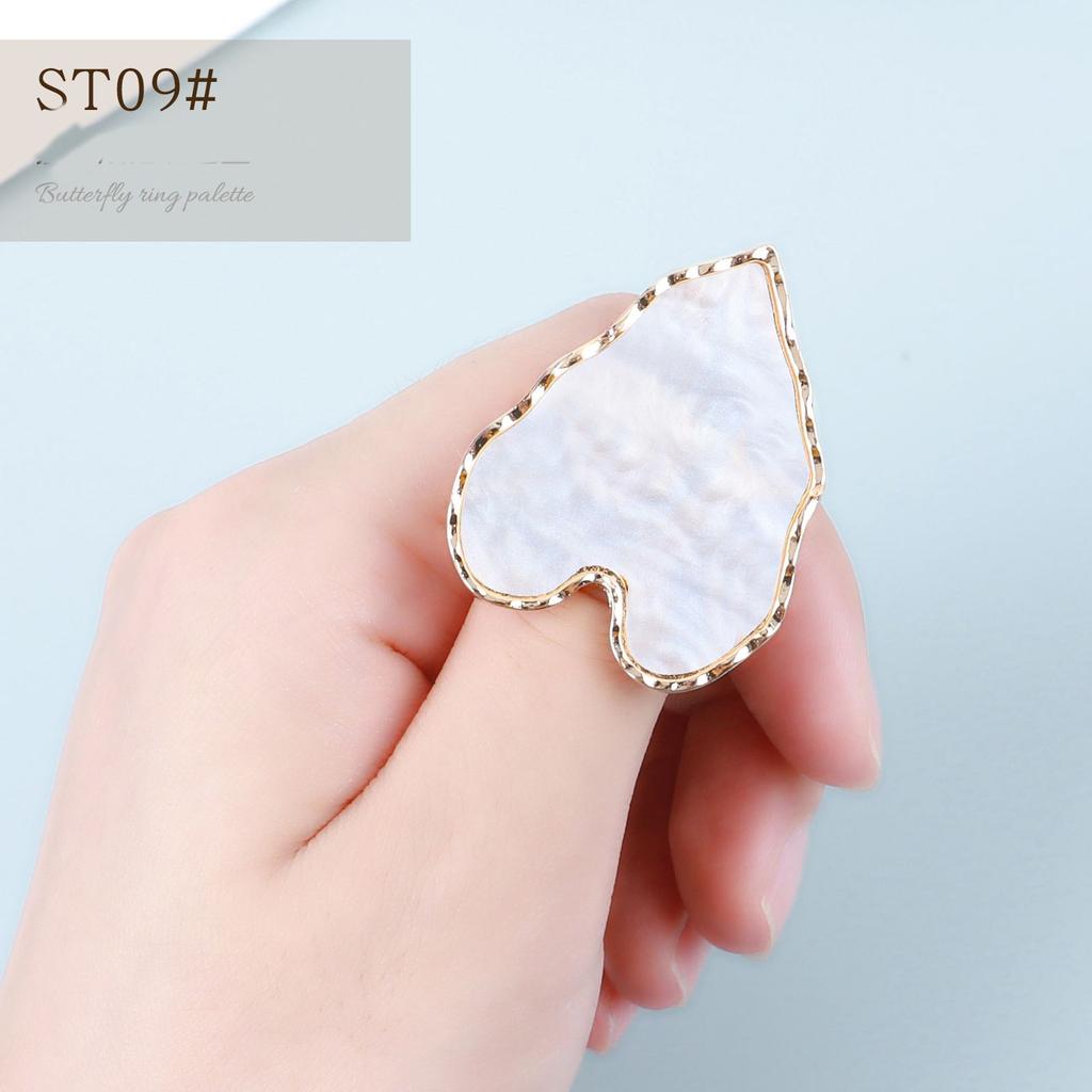 Showing Shelf Finger Ring Nail Art Plate Tips Nail Art Palette Pigment Holder Nail Display Stand