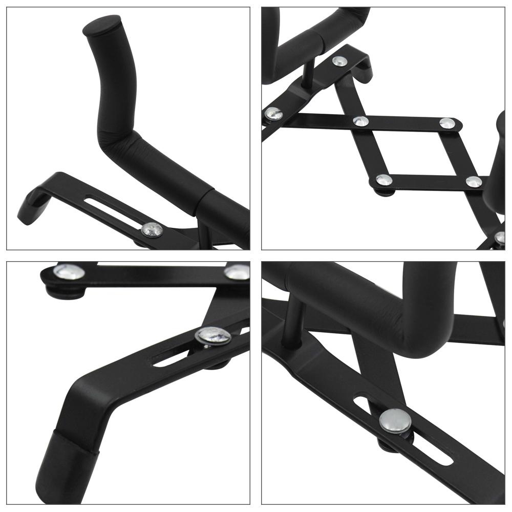 Universal Foldable Ukulele Violin Stand Bracket Adjustable Metal Holder for Ukuleles 4 4 3 4 1 2 1 4 Violins Black