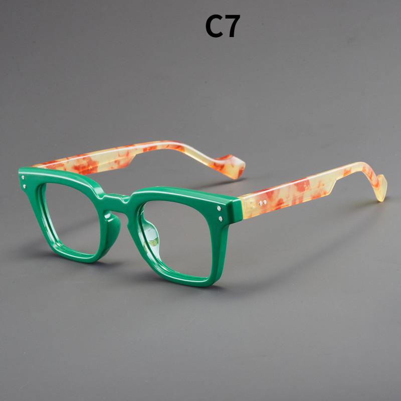 Women's glasses, men's and women's fashion square large-frame glasses