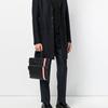 Bally Кожаный портфель с карманом на молнии в полоску Мужские сумки Черный 6218262