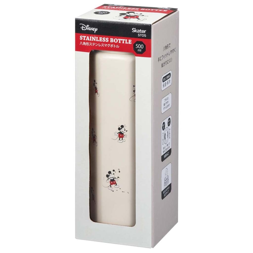 Skater Кружка-бутылка из нержавеющей стали 500 мл Легко держать Восьмиугольная Изолированная Бутылка для воды Дисней Микки Маус STO5-A
