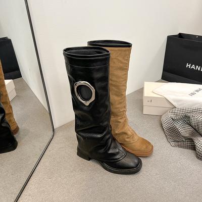 Большой обхват голенища толстые мм женские сапоги с прямым голенищем сапоги для широких ног сапоги-ковбои сапоги-рыцари сапоги с высоким голенищем сапоги-трубы