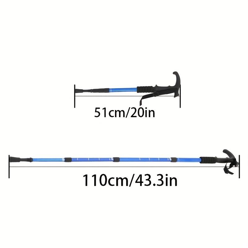 Trekking Poles Ultralight 4-Section Adjustable, Non-Slip Grip Hiking Sticks for Men Women, Anti-Rust Aluminum Alloy