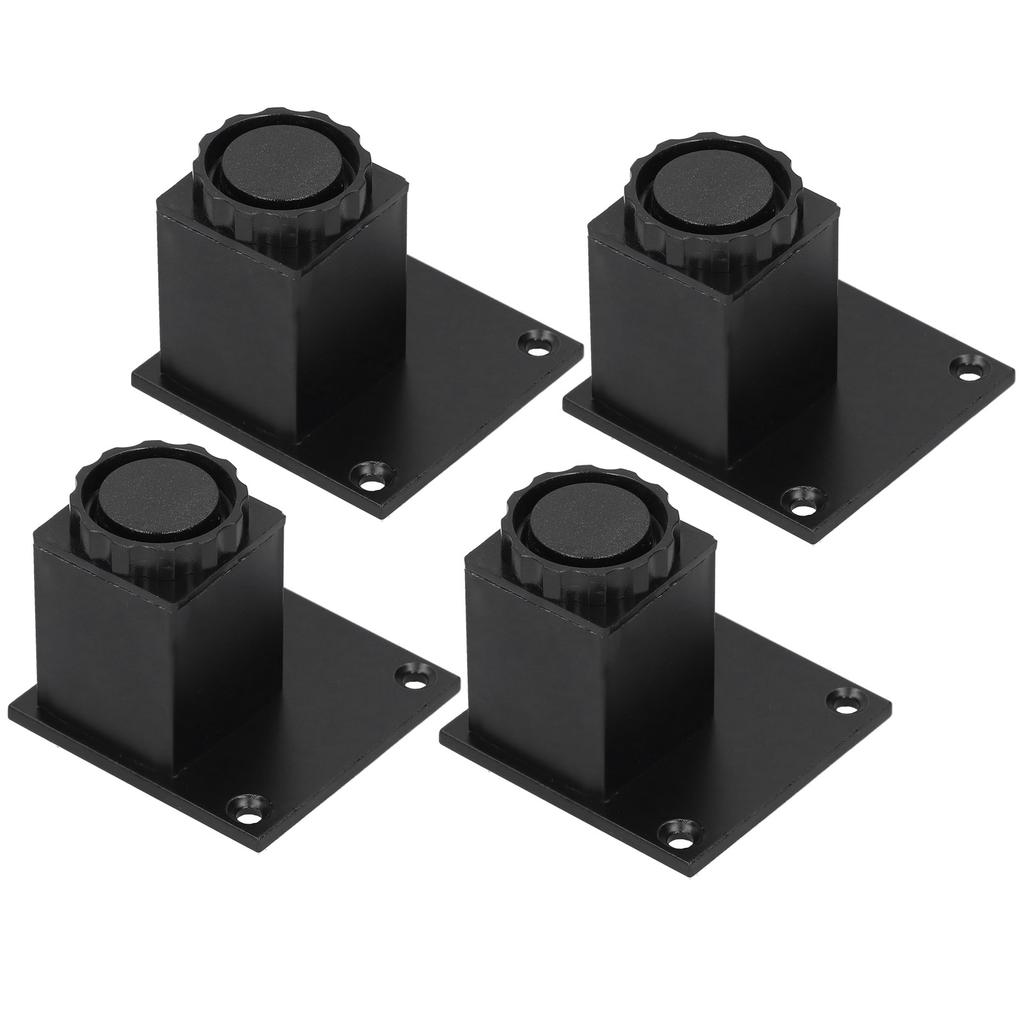 4Pcs Set Furniture Leg Adjustable Height Aluminum Alloy Square Support for Sofa Cabinet60mm